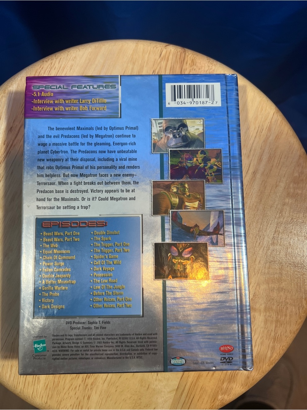 Beast Wars : The Complete First Season - Blue Hardcover DVD Set - Picture 2 of 5